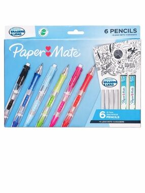 Paper Mate 6-Pack Mechanical Pencils - Multicolor
